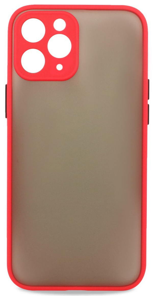 Чехол матовый с бампером Safe Camera для iPhone 11 Pro Max красный
